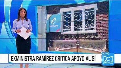 Exministra Ramírez criticó posición de la bancada conservadora sobre el plebiscito