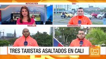 Tres taxistas fueron asaltados en Cali