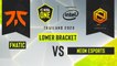 Dota2 - Neon Esports vs. Fnatic - Game 2 - ESL One Thailand 2020 - Lower Bracket R3 - Asia