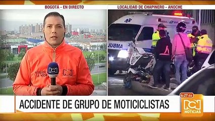 Accidente en la avenida Circunvalar de Bogotá dejó dos personas lesionadas