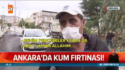 Ankara'da kum fırtınası!