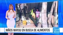 Niños wayúu deben buscar alimentos para traerlos a sus rancherías