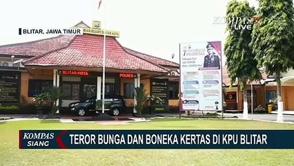 KPU Blitar Kena Teror Bunga dan Boneka Kertas