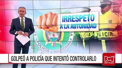 Policía denunció que un hombre golpeó a uniformado durante procedimiento en Cali