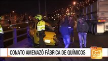 Taxi se volcó en la avenida Boyacá en el sur de Bogotá