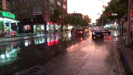 Sağanak yağış Düzce’de etkili oldu