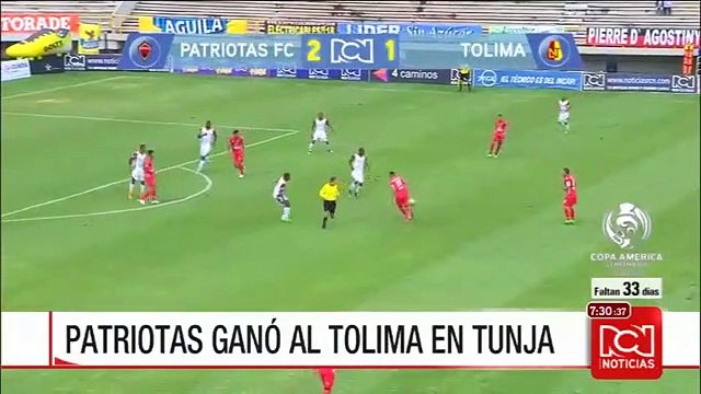 Patriotas venció a Deportes Tolima en La Independencia de Tunja