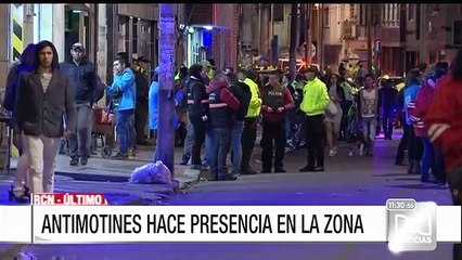 Operativo de la Policía contra el microtráfico en el centro de Bogotá