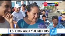 En Manta los ciudadanos claman por comida y agua