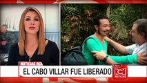 Así fue el regreso a la libertad del cabo Jair Villar, liberado por el ELN