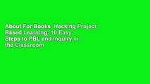 About For Books  Hacking Project Based Learning: 10 Easy Steps to PBL and Inquiry in the Classroom