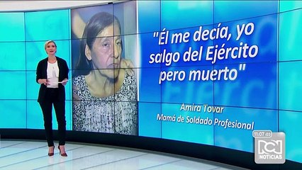 Madre de soldado muerto en avión de la FAC accidentado, dice estar orgullosa de su hijo
