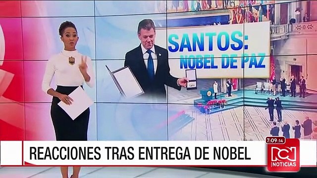 Diversas reacciones generó en el país la entrega del Premio Nobel de Paz al Presidente Santos