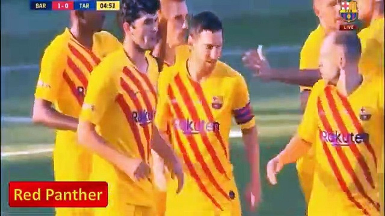اهداف برشلونة اليوم امام جيمناستك 3-1 اهداف رائعة مباراة ودية