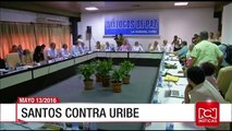 Presidente Santos arremete contra Uribe