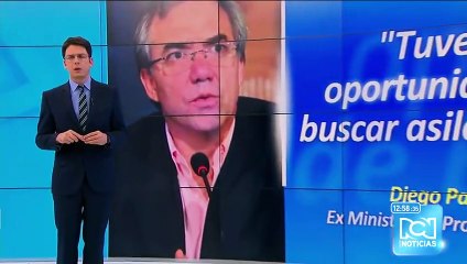 "Yo tuve la oportunidad de irme del país y no me quise ir": exministro Diego Palacio