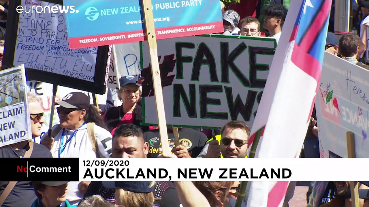 Neuseeländer protestieren gegen Corona-Maßnahmen
