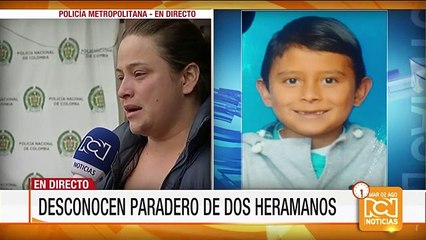 Familia busca a dos niños desaparecidos en Bogotá