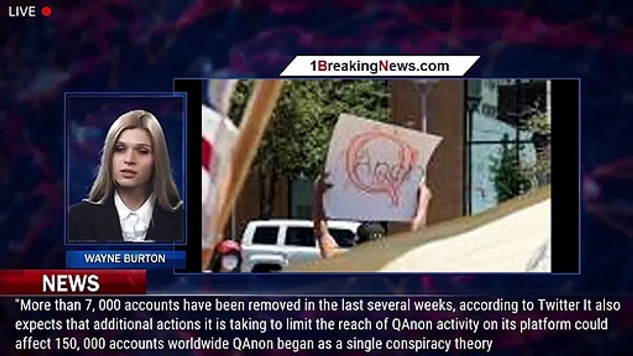 QAnon: Twitter takes down 7000 accounts linked to the group - video