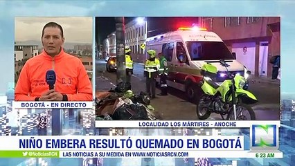 Niño embera de 6 años resultó quemado con alcohol industrial en Bogotá