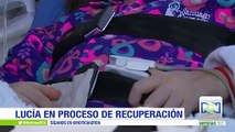 Tras cirugía de corazón, la pequeña Lucía permanece en la Unidad de Cuidados Intensivos