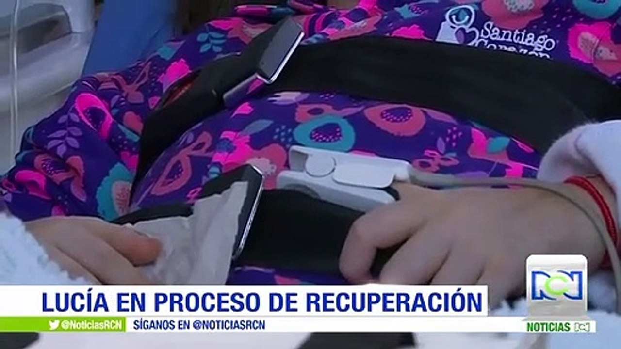 Tras cirugía de corazón, la pequeña Lucía permanece en la Unidad de Cuidados Intensivos
