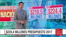 Proyecto de Presupuesto General de la Nación para 2017 será de $224.4 billones: Minhacienda