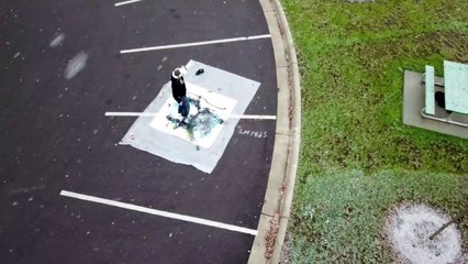Abstract Painting Video Drone VR Snowstorm Art Process Shawn McNulty