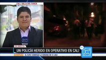 Un policía herido durante allanamiento a varias viviendas en Siloé, Cali