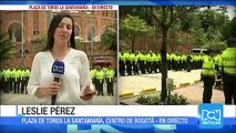 Unos 3.200 policías custodian la Plaza de Toros La Santamaría de Bogotá para evitar disturbios