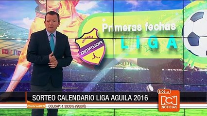 Así se jugará la primera fecha de la Liga Águila 2016