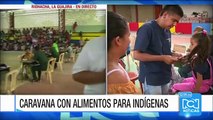 Avanza la jornada de salud y entrega de alimentos a indígenas Wayúu en La Guajira