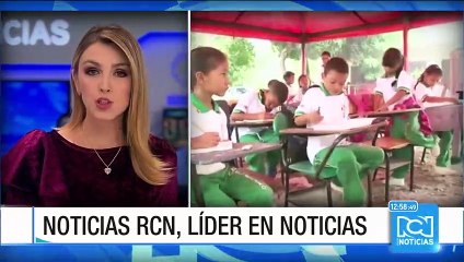 Niños en Chigorodó, Antioquia, estudian en carpas luego de que su escuela fuera demolida