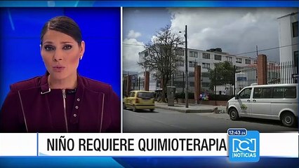 Niño con tumor cerebral requiere sesiones de quimioterapia con urgencia