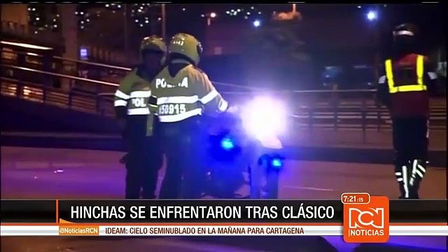 Hinchas de Santa Fe y Millonarios se enfrentaron en estación de Transmilenio tras el clásico