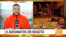 Seis personas fueron asesinadas durante la noche en Bogotá