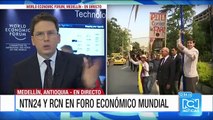 Protestas a las afueras del lugar donde se realiza el Foro Económico Mundial