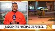 Enfrentamientos entre hinchas de fútbol en Bogotá