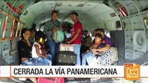 Helicópteros del Ejército trasladan a civiles por bloqueo de vía Panamericana