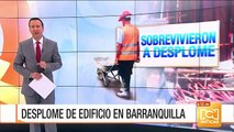 Dos obreros resultaron heridos tras colapso de placa de edificio en Barranquilla