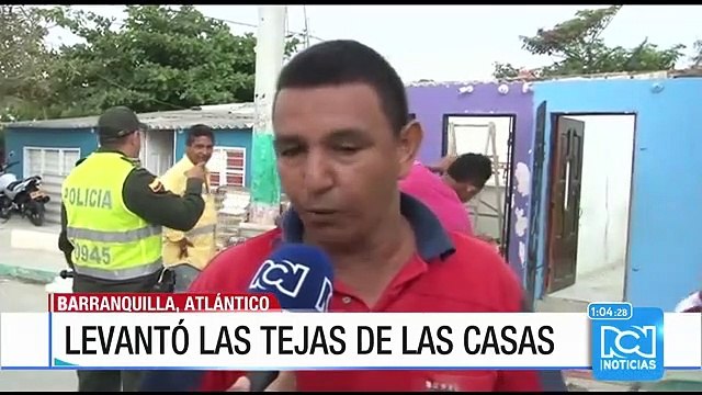 Son 36 las casas afectadas por el vendaval en Barranquilla