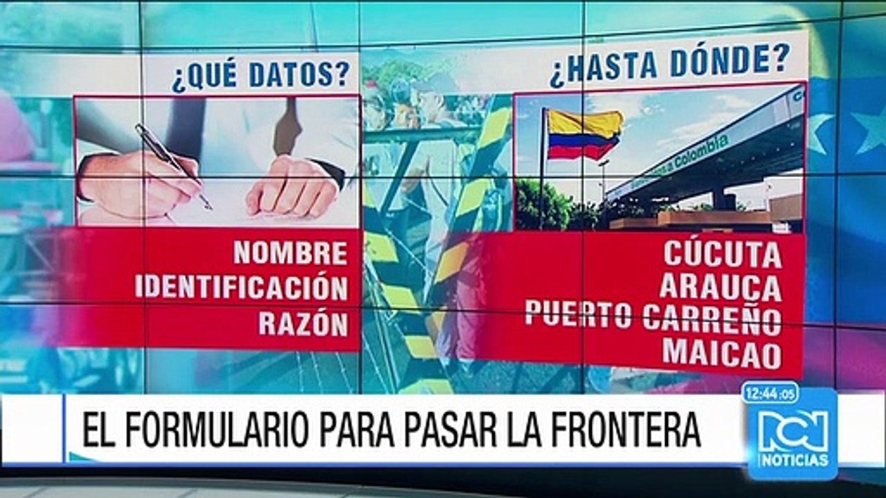 Formulario migratorio, un requisito para cruzar...
