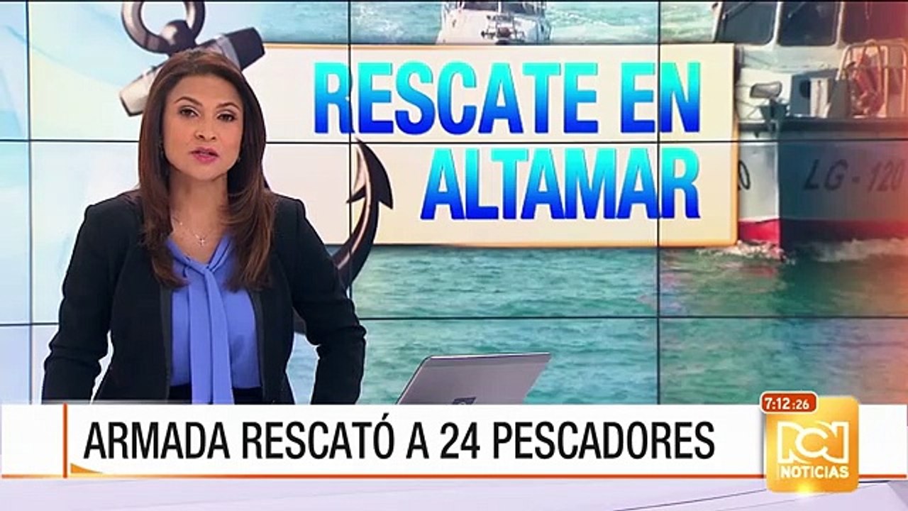 Así rescató la Armada a 24 pescadores que se encontraban a la deriva