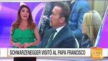 Arnold Schwarzenegger visitó al Papa Francisco