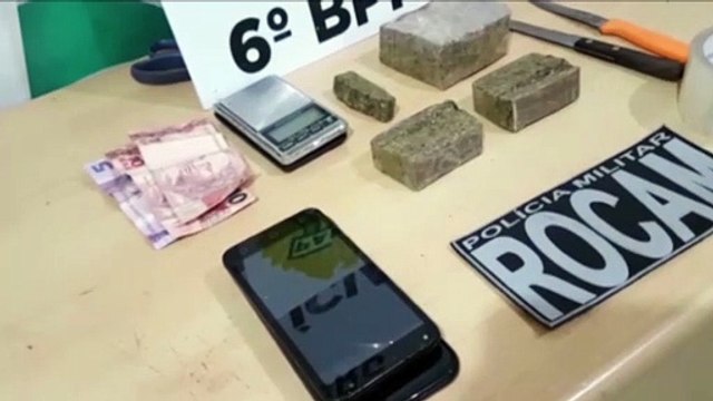 Apreensão de maconha é realizada pela Rocam no Parque dos Ipês