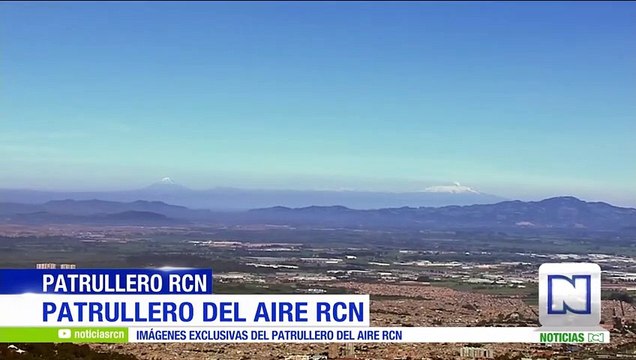 El Patrullero del Aire desde Bogotá muestra el Parque de los Nevados