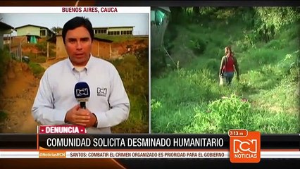 Autoridades del Cauca piden desminado de zonas aledañas a 22 colegios