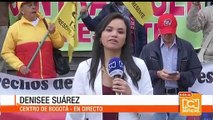 Trabajadores del Distrito protestan contra la reforma tributaria