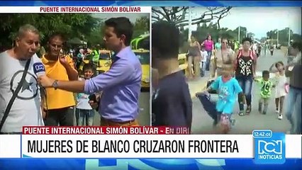 Venezolanos cruzaron a la fuerza la frontera con Colombia