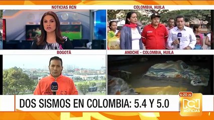 Incendio en Bogotá tras segundo sismo registrado este domingo